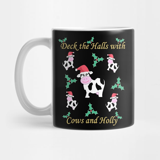 Cow Deck the Halls by KarwilbeDesigns